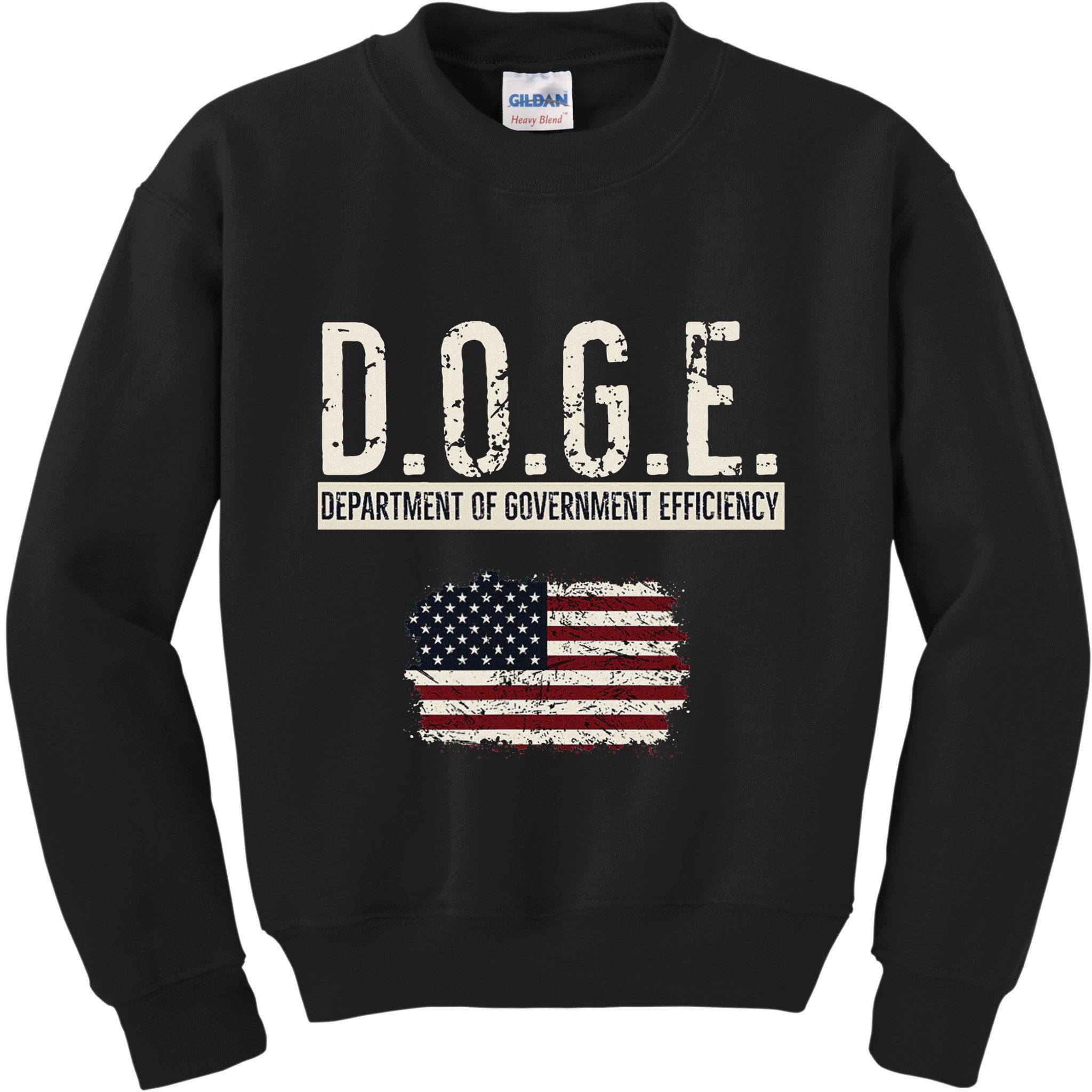 Funny Doge Department Of Government Efficiency . D.O.G.E. Kids Sweatshirt