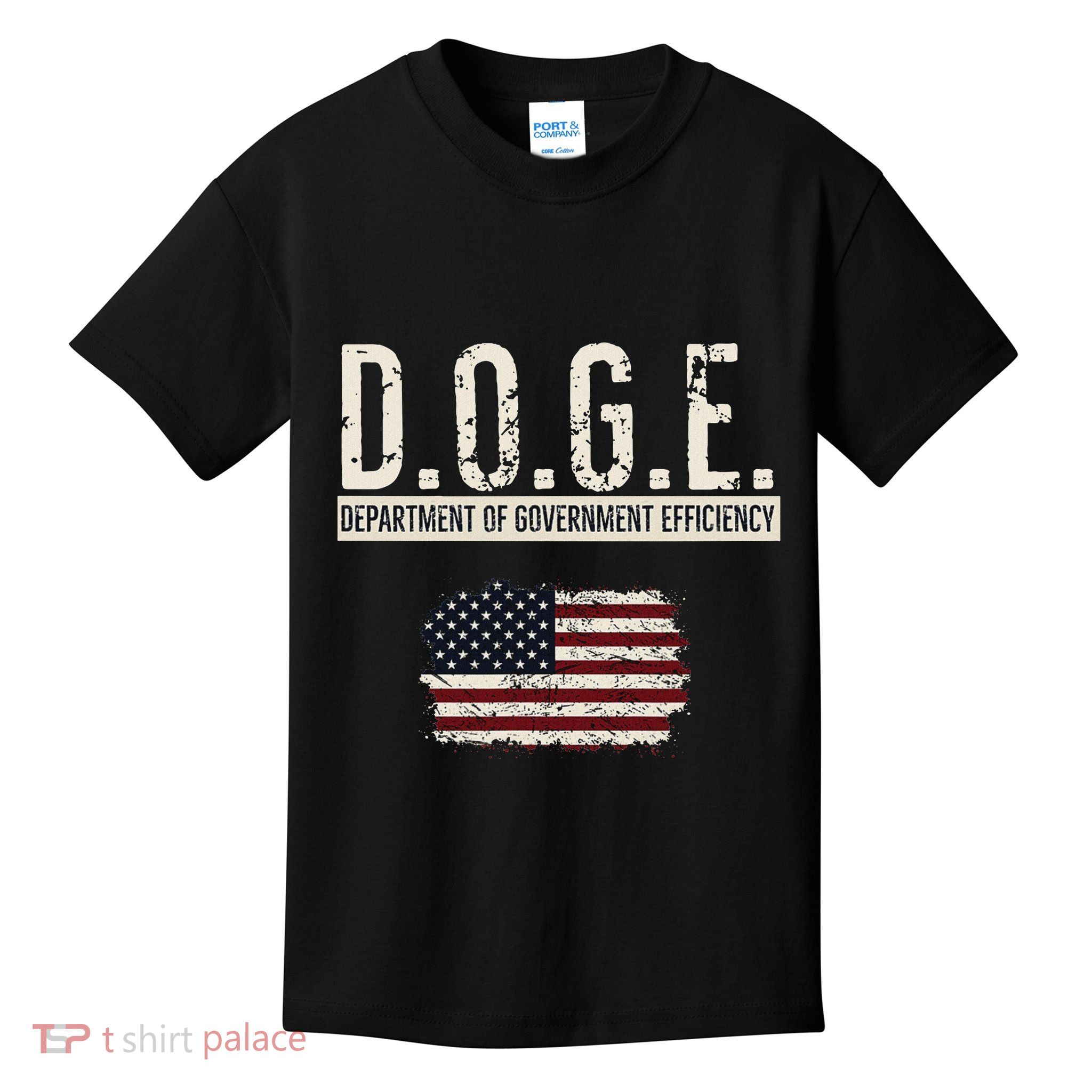 Funny Doge Department Of Government Efficiency . D.O.G.E. Kids T-Shirt