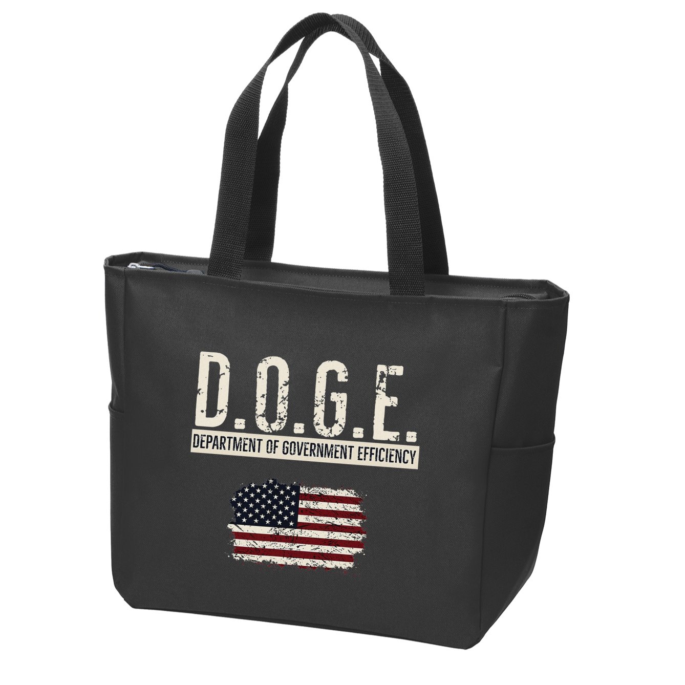 Funny Doge Department Of Government Efficiency . D.O.G.E. Zip Tote Bag