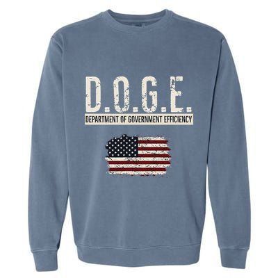 Funny Doge Department Of Government Efficiency . D.O.G.E. Garment-Dyed Sweatshirt