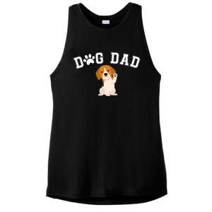 Funny Dog Dad Cute Dog Lovers Cool Dog Best Dog Dad Ever Dog Lover Ladies PosiCharge Tri-Blend Wicking Tank