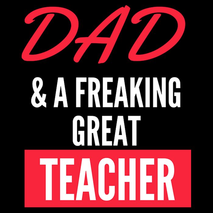Father's Day Dad & A Freaking Great Teacher Gift School Student 16 in Basic Backpack