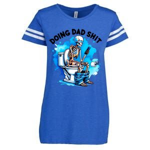 Funny Doing Dad Shit Skeleton Enza Ladies Jersey Football T-Shirt