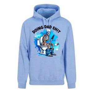 Funny Doing Dad Shit Skeleton Unisex Surf Hoodie