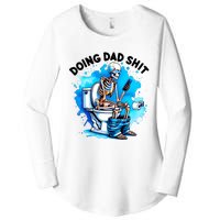 Funny Doing Dad Shit Skeleton Women's Perfect Tri Tunic Long Sleeve Shirt