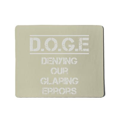 Funny Doge. Denying Our Glaring Errors Mousepad