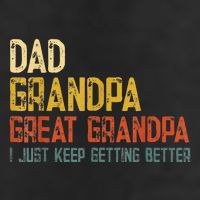 Father's day Dad Grandpa Great Grandpa 7 Panel Mesh Trucker Snapback Hat
