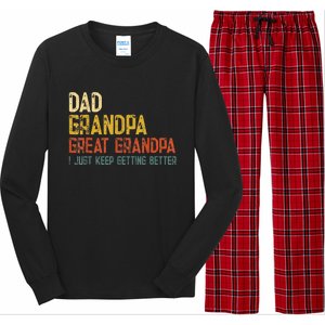 Father's day Dad Grandpa Great Grandpa Long Sleeve Pajama Set