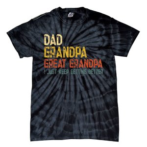 Father's day Dad Grandpa Great Grandpa Tie-Dye T-Shirt