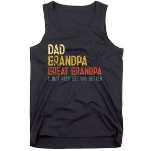 Father's day Dad Grandpa Great Grandpa Tank Top