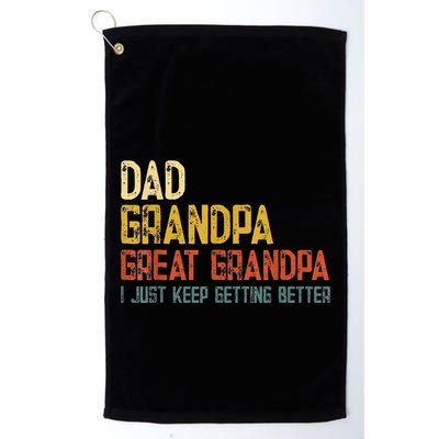 Father's day Dad Grandpa Great Grandpa Golf Towel