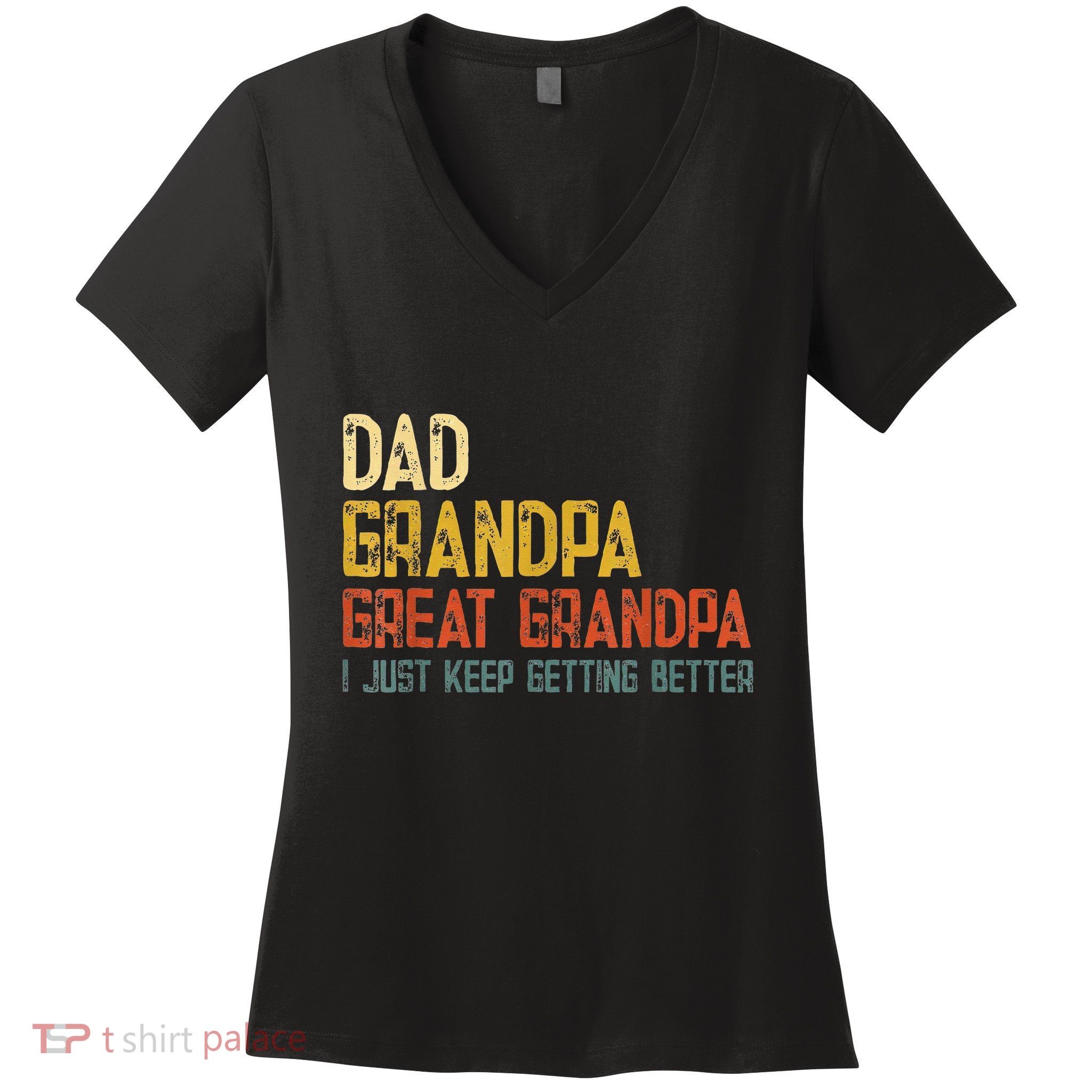 Father's day Dad Grandpa Great Grandpa Women's V-Neck T-Shirt