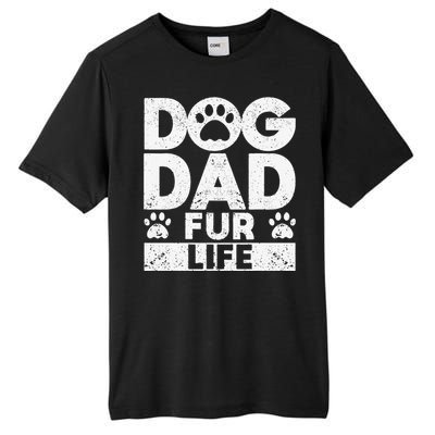 Funny Dog Dad Fur Life Dogs Lover Daddy Fathers Day Animal Lovers Tall Fusion ChromaSoft Performance T-Shirt