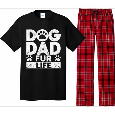 Funny Dog Dad Fur Life Dogs Lover Daddy Fathers Day Animal Lovers Pajama Set