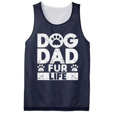 Funny Dog Dad Fur Life Dogs Lover Daddy Fathers Day Animal Lovers Mesh Reversible Basketball Jersey Tank