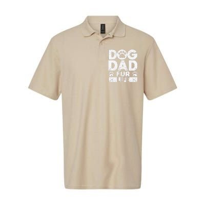 Funny Dog Dad Fur Life Dogs Lover Daddy Fathers Day Animal Lovers Softstyle Adult Sport Polo