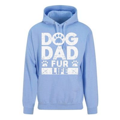 Funny Dog Dad Fur Life Dogs Lover Daddy Fathers Day Animal Lovers Unisex Surf Hoodie