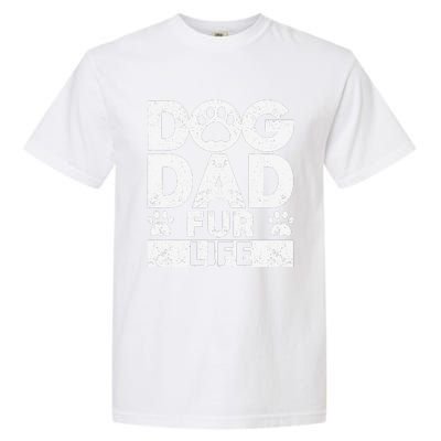 Funny Dog Dad Fur Life Dogs Lover Daddy Fathers Day Animal Lovers Garment-Dyed Heavyweight T-Shirt