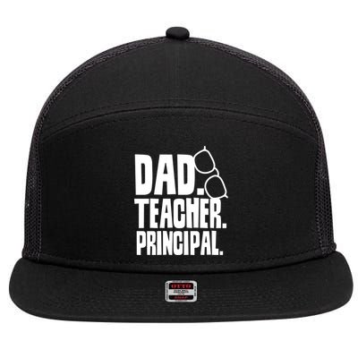 Father's Day Dad Teacher Principal Homeschool Homeschooling Gift 7 Panel Mesh Trucker Snapback Hat