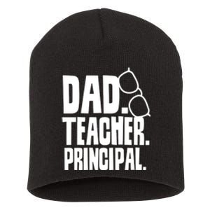 Father's Day Dad Teacher Principal Homeschool Homeschooling Gift Short Acrylic Beanie