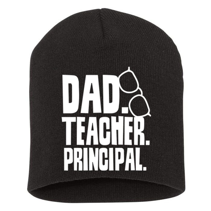 Father's Day Dad Teacher Principal Homeschool Homeschooling Gift Short Acrylic Beanie