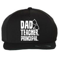 Father's Day Dad Teacher Principal Homeschool Homeschooling Gift Wool Snapback Cap