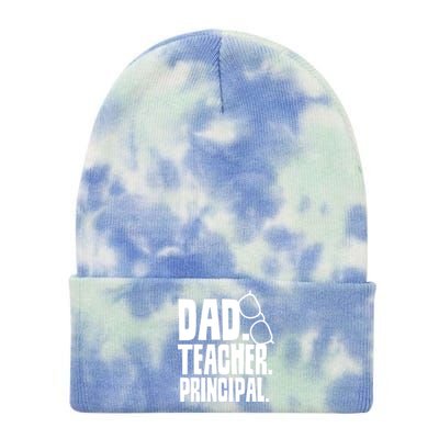 Father's Day Dad Teacher Principal Homeschool Homeschooling Gift Tie Dye 12in Knit Beanie