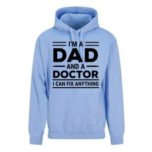 Funny Doctor Dad I Can Fix Anything Father Gift Unisex Surf Hoodie