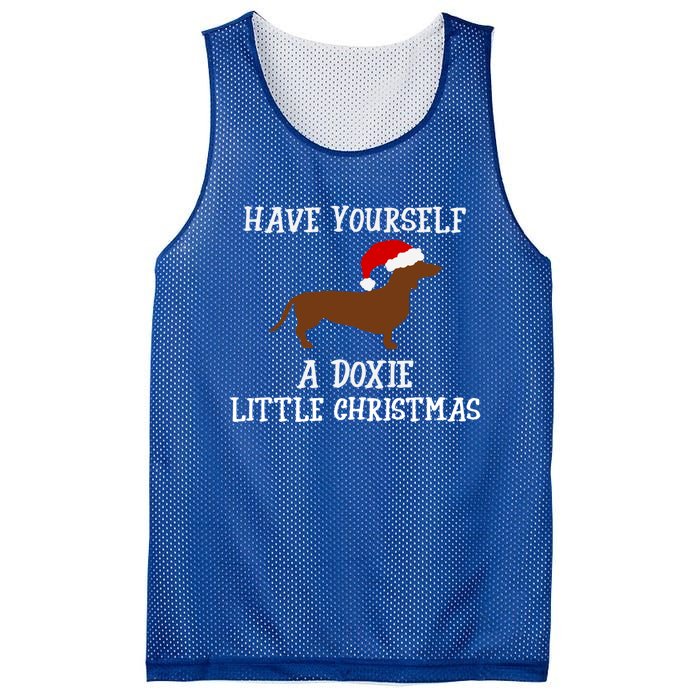 Funny Dachshund Doxie Wiener Dog Christmas Gift Mesh Reversible Basketball Jersey Tank