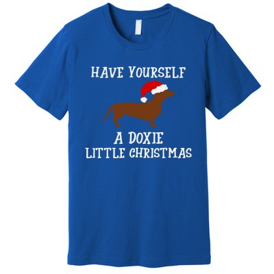 Funny Dachshund Doxie Wiener Dog Christmas Gift Premium T-Shirt