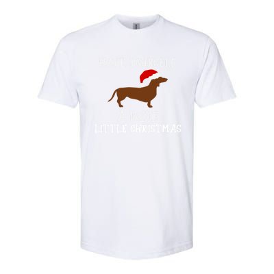 Funny Dachshund Doxie Wiener Dog Christmas Gift Softstyle CVC T-Shirt