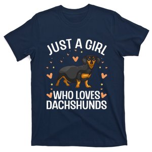 Funny Dachshund Design Women Wiener Dog Lover T-Shirt