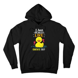 Funny Duck Ducks Rubber Gift Hoodie