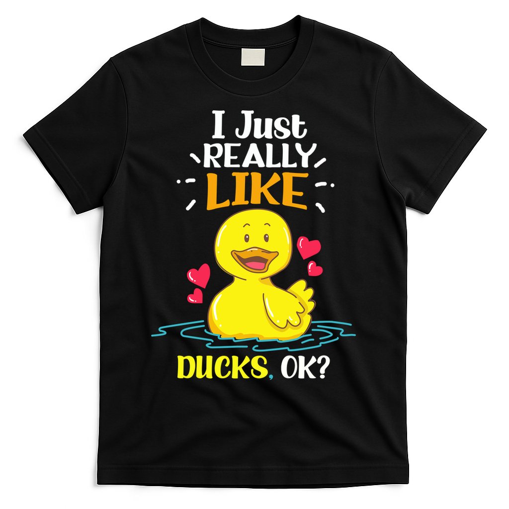 Funny Duck Ducks Rubber Gift T-Shirt