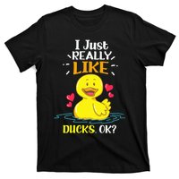 Funny Duck Ducks Rubber Gift T-Shirt