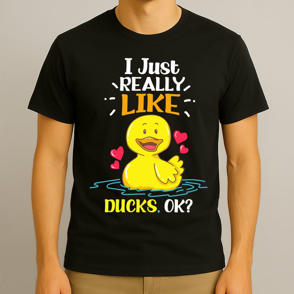Funny Duck Ducks Rubber Gift T-Shirt