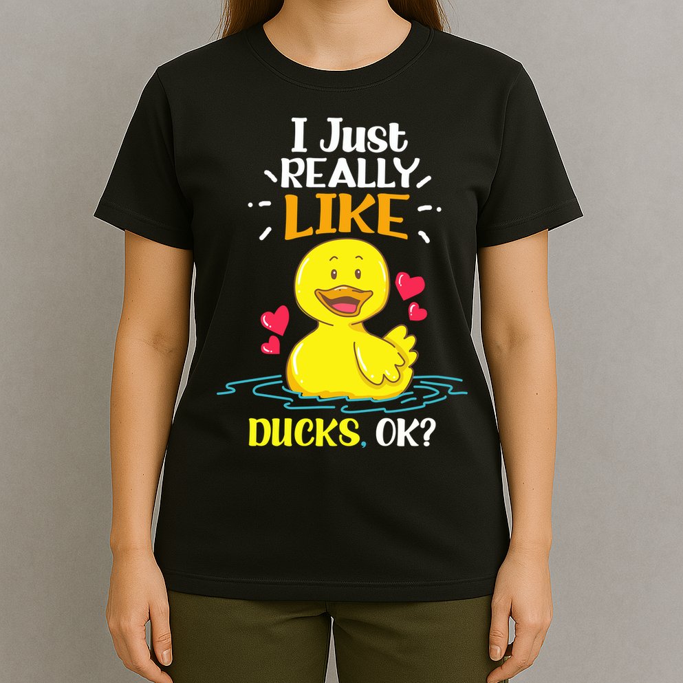 Funny Duck Ducks Rubber Gift T-Shirt