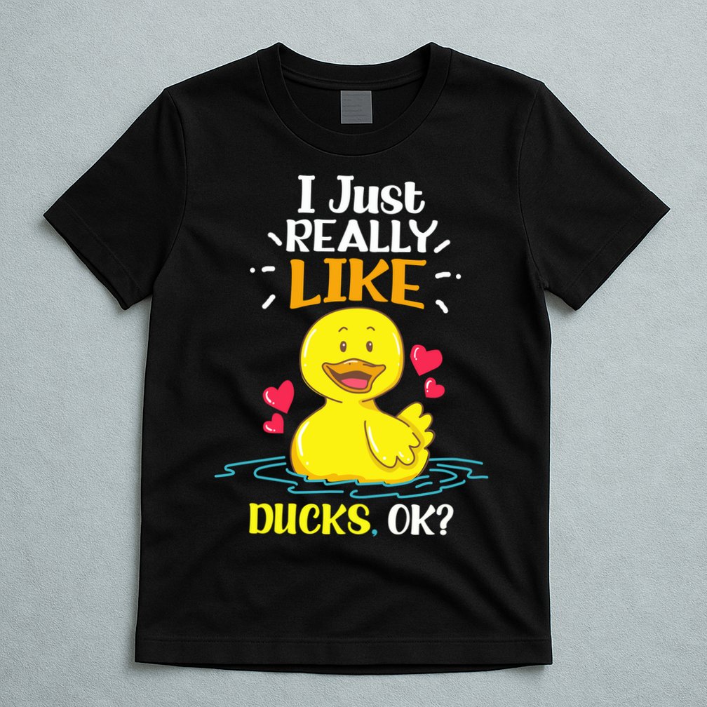 Funny Duck Ducks Rubber Gift T-Shirt