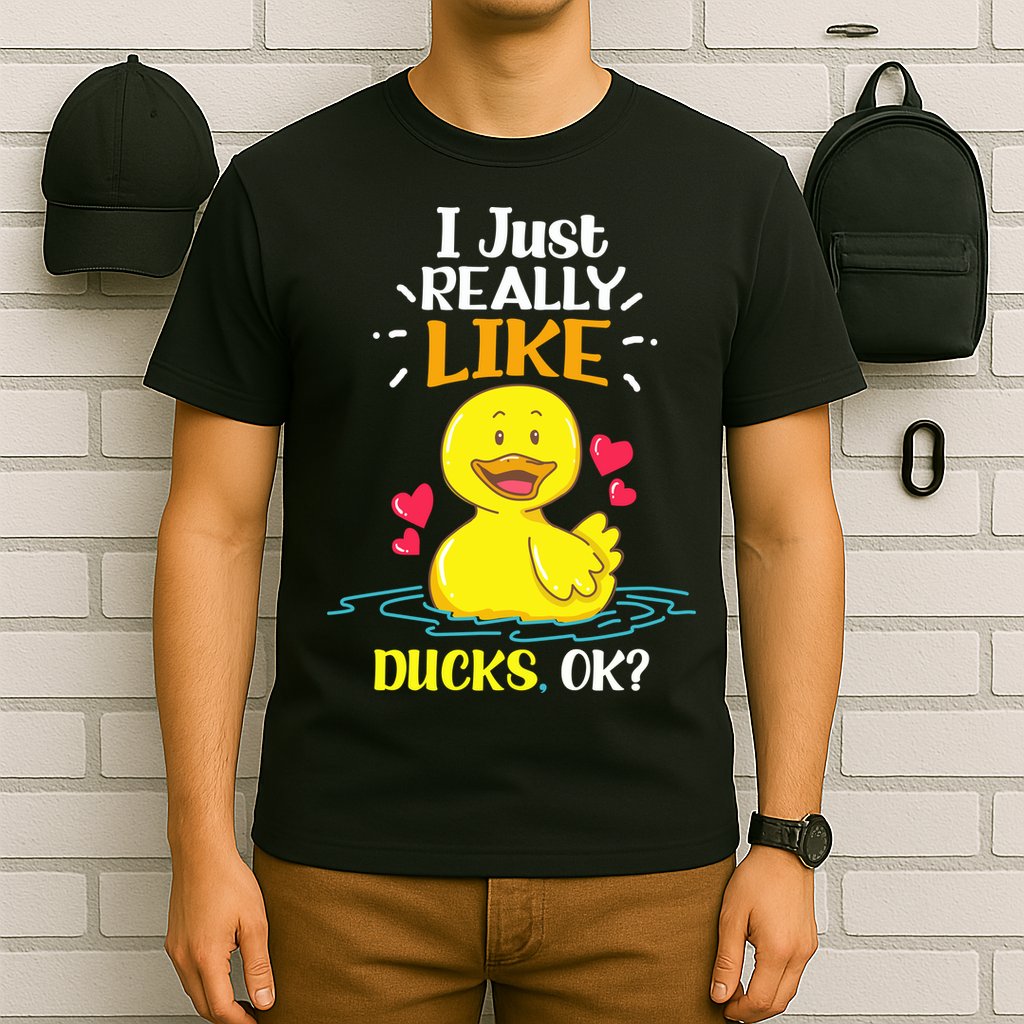 Funny Duck Ducks Rubber Gift T-Shirt