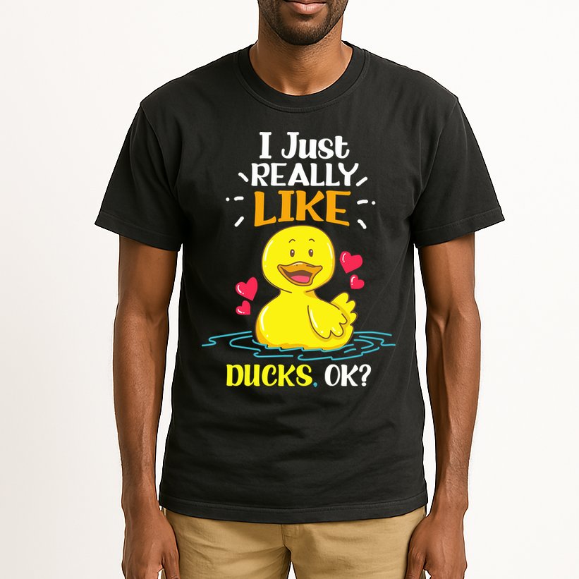 Funny Duck Ducks Rubber Gift Tall T-Shirt