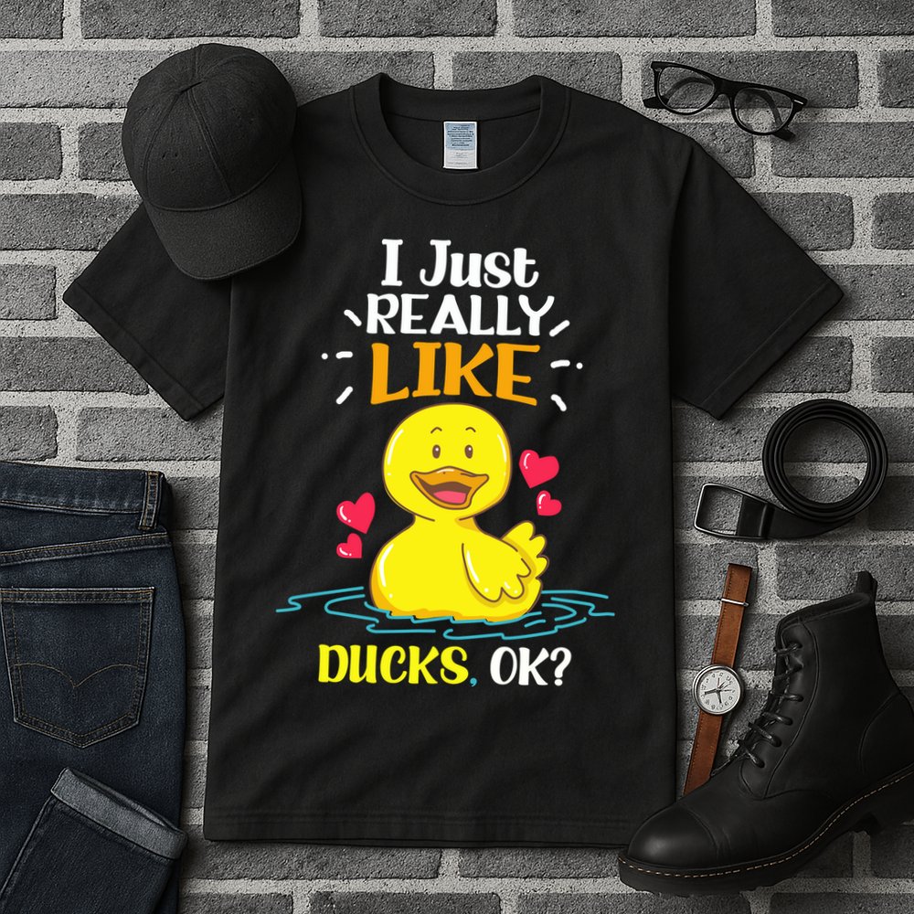 Funny Duck Ducks Rubber Gift Tall T-Shirt