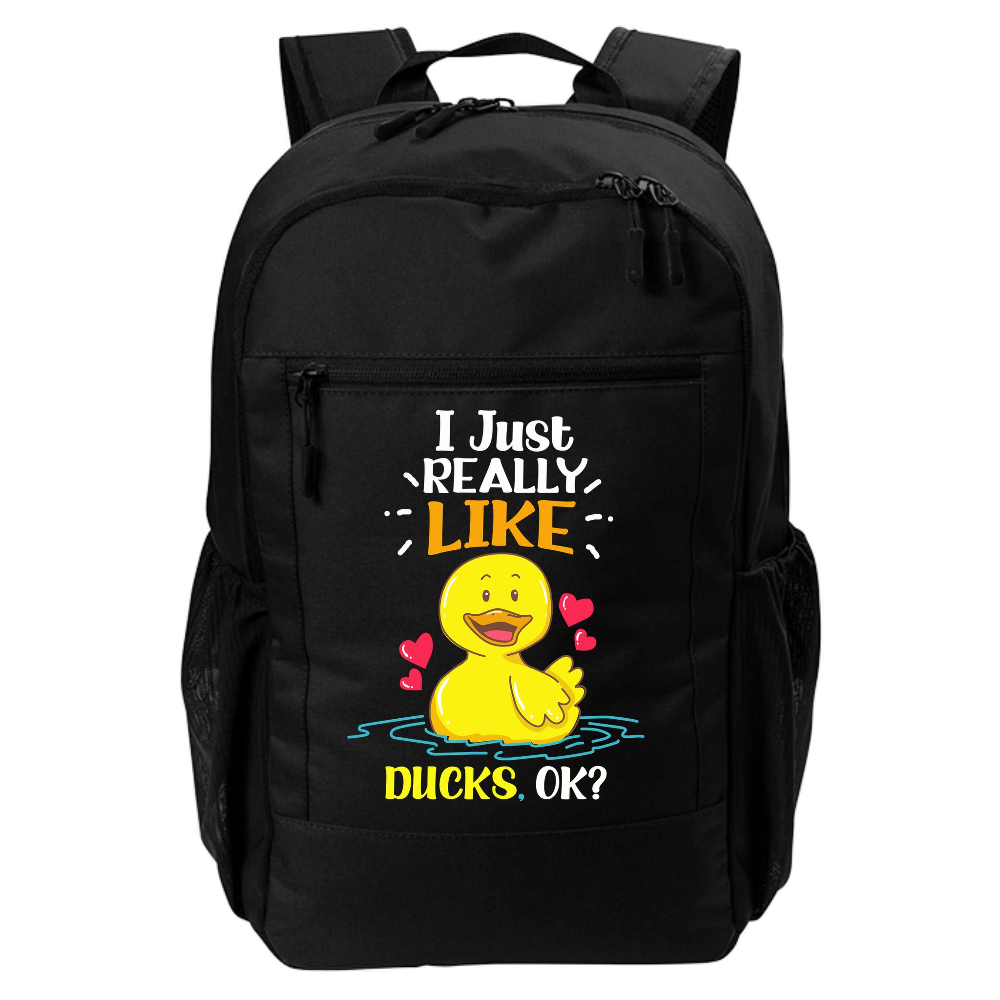 Funny Duck Ducks Rubber Gift Backpack