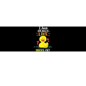 Funny Duck Ducks Rubber Gift Bumper Sticker