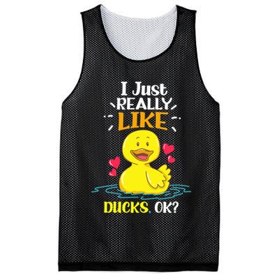 Funny Duck Ducks Rubber Gift Mesh Reversible Basketball Jersey Tank