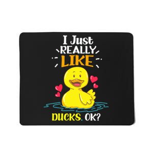 Funny Duck Ducks Rubber Gift Mousepad