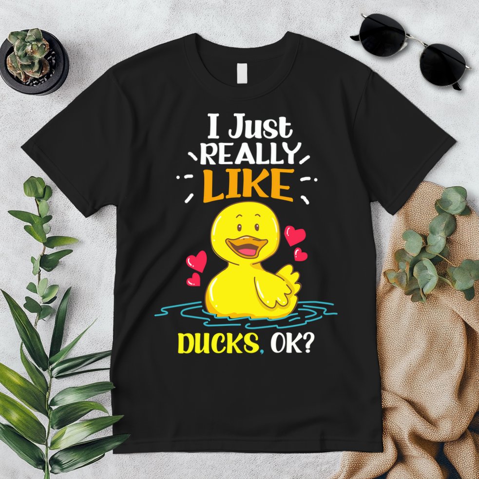 Funny Duck Ducks Rubber Gift Premium T-Shirt
