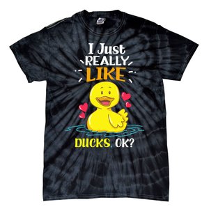 Funny Duck Ducks Rubber Gift Tie-Dye T-Shirt