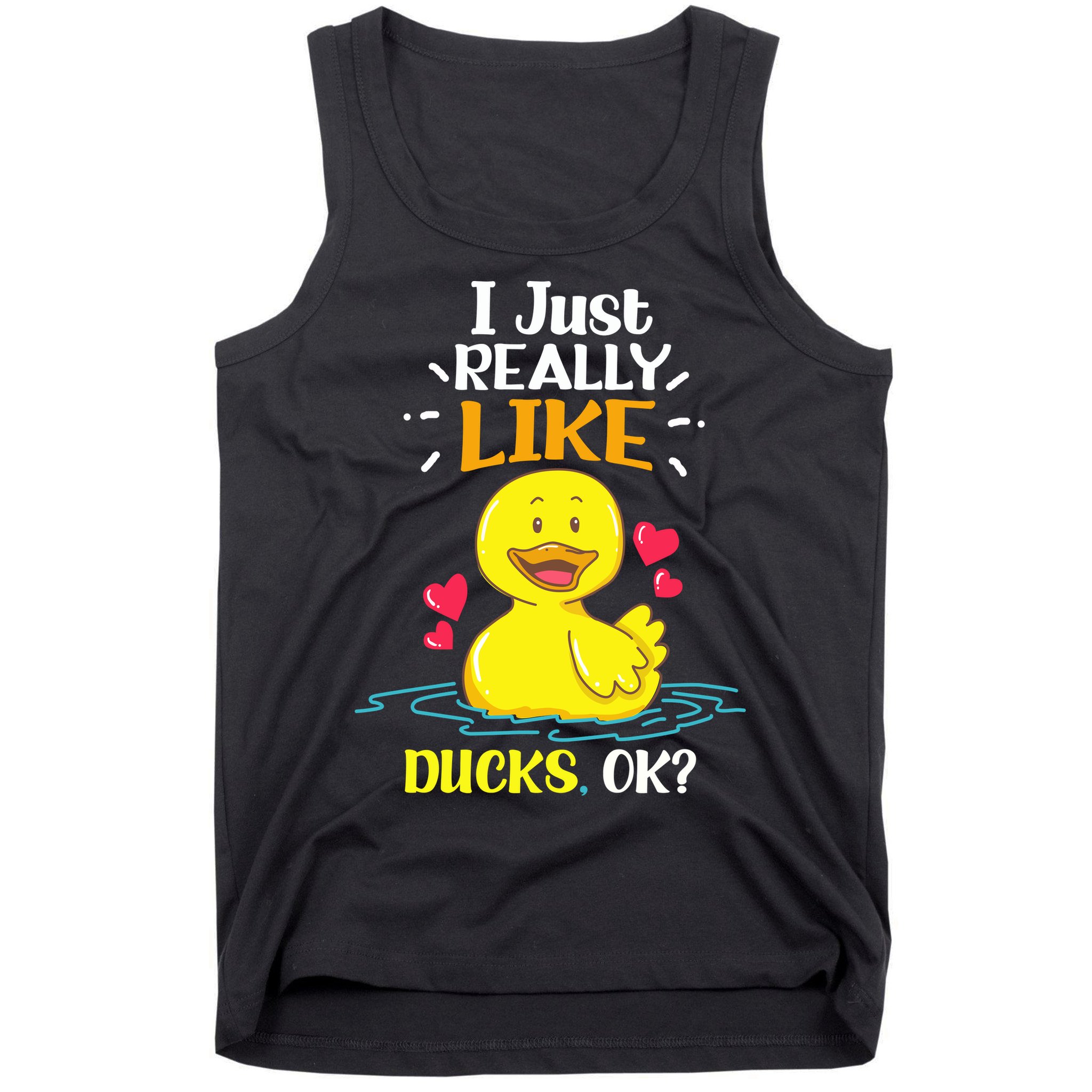 Funny Duck Ducks Rubber Gift Tank Top