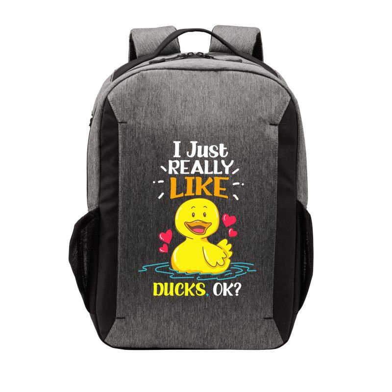 Funny Duck Ducks Rubber Gift Vector Backpack