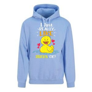 Funny Duck Ducks Rubber Gift Unisex Surf Hoodie